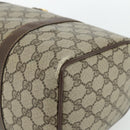 GUCCI GG Supreme Web Sherry Line Boston Bag PVC Beige Red 40 02 007 Auth 178058-10