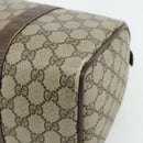 GUCCI GG Supreme Web Sherry Line Boston Bag PVC Beige Red 40 02 007 Auth 178058-12