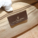 GUCCI GG Supreme Web Sherry Line Boston Bag PVC Beige Red 40 02 007 Auth 178058-15
