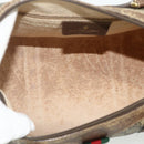 GUCCI GG Supreme Web Sherry Line Boston Bag PVC Beige Red 40 02 007 Auth 178058-16