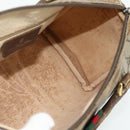 GUCCI GG Supreme Web Sherry Line Boston Bag PVC Beige Red 40 02 007 Auth 178058-17