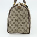 GUCCI GG Supreme Web Sherry Line Boston Bag PVC Beige Red 40 02 007 Auth 178058-4