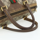 GUCCI GG Supreme Web Sherry Line Boston Bag PVC Beige Red 40 02 007 Auth 178058-7