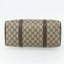 GUCCI GG Supreme Web Sherry Line Boston Bag PVC Beige Red 40 02 007 Auth 178058-9