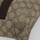 GUCCI GG Supreme Hand Bag PVC Beige 141976 Auth 178060-10