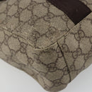 GUCCI GG Supreme Hand Bag PVC Beige 141976 Auth 178060-11