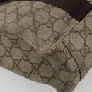 GUCCI GG Supreme Hand Bag PVC Beige 141976 Auth 178060-13