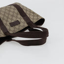 GUCCI GG Supreme Hand Bag PVC Beige 141976 Auth 178060-7