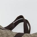 GUCCI GG Supreme Hand Bag PVC Beige 141976 Auth 178060-8