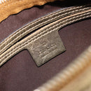 GUCCI GG Crystal Mini Boston Bag Coated Canvas Beige Gold 193604 Auth 178062-17