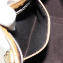 GUCCI GG Crystal Mini Boston Bag Coated Canvas Beige Gold 193604 Auth 178062-21