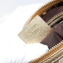 GUCCI GG Crystal Mini Boston Bag Coated Canvas Beige Gold 193604 Auth 178062-22