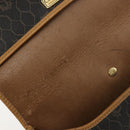 Christian Dior Honeycomb Canvas Shoulder Bag PVC Black Gold Auth 178065-11