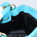 Gianni Versace Chain Shoulder Bag Patent leather 2way Green Gold Auth 178068A-21