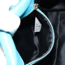 Gianni Versace Chain Shoulder Bag Patent leather 2way Green Gold Auth 178068A-24