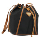 SAINT LAURENT Shoulder Bag PVC Black Gold Auth 178070-1