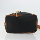 SAINT LAURENT Shoulder Bag PVC Black Gold Auth 178070-10
