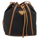 SAINT LAURENT Shoulder Bag PVC Black Gold Auth 178070-2