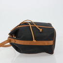 SAINT LAURENT Shoulder Bag PVC Black Gold Auth 178070-5