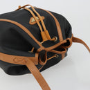 SAINT LAURENT Shoulder Bag PVC Black Gold Auth 178070-6