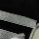 BALENCIAGA Luca Goal XS Shoulder Bag Leather White Silver 671309 Auth 178072SAM-12