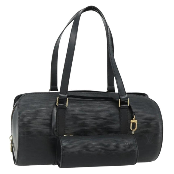 LOUIS VUITTON Epi Soufflot Hand Bag Black M52222 LV Auth 178075A