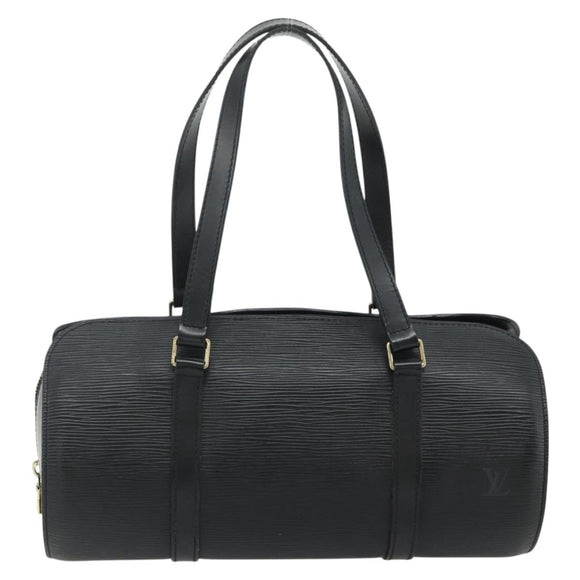 LOUIS VUITTON Epi Soufflot Hand Bag Black M52222 LV Auth 178075A