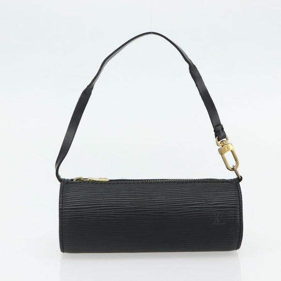 LOUIS VUITTON Epi Soufflot Hand Bag Black M52222 LV Auth 178075A
