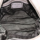 PRADA Handtas met Plissé Leer 2-weg Grijs Zilver Auth 178080A-11