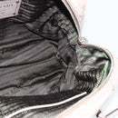PRADA Handtas met Plissé Leer 2-weg Grijs Zilver Auth 178080A-23