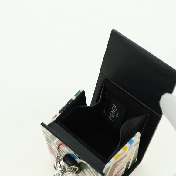 FENDI FF Vertigo Tas Bedel Leer Meerkleurig Auth 178086M