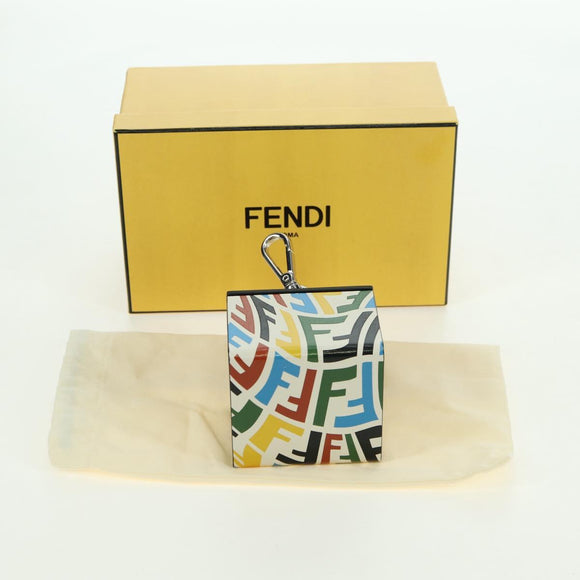FENDI FF Vertigo Tas Bedel Leer Meerkleurig Auth 178086M