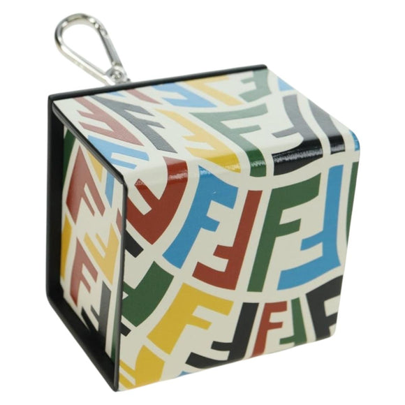 FENDI FF Vertigo Tas Bedel Leer Meerkleurig Auth 178086M