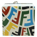 FENDI FF Vertigo Tas Bedel Leer Meerkleurig Auth 178086M-13