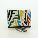 FENDI FF Vertigo Tas Bedel Leer Meerkleurig Auth 178086M-5