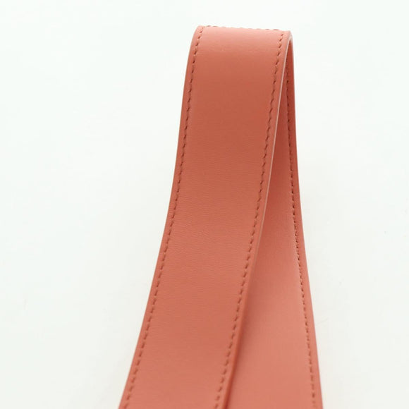 Christian Dior Shoulder Strap Leather 41.7"" Pink Auth 178089M