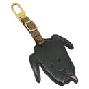 LOUIS VUITTON Catgram Porte Cles Porto Address Charm Schwarz MP2281 Auth 178090A-1