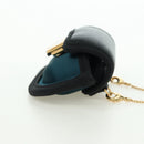 FENDI Picobucket AirPods Case Neck Pouch Bag Satin Black Gold Auth 178091M-4