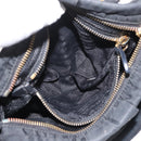 PRADA Handtas Nylon 2-weg Zwart Goud Auth 178100-24