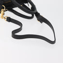 PRADA Handtas Nylon 2-weg Zwart Goud Auth 178100-8