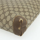 GUCCI GG Supreme Web Sherry Line Tote Bag PVC Beige Red Green Auth 178111-12