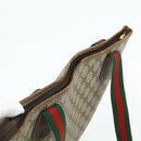 GUCCI GG Supreme Web Sherry Line Tote Bag PVC Beige Red Green Auth 178111-6