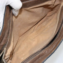 GUCCI GG Supreme Web Sherry Line Bag PVC Beige Gold 14 02 034 Auth 178112-22