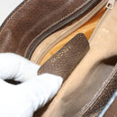 GUCCI GG Supreme Web Sherry Line Bag PVC Beige Gold 14 02 034 Auth 178112-24