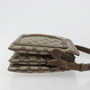 GUCCI GG Supreme Web Sherry Line Bag PVC Beige Gold 14 02 034 Auth 178112-4