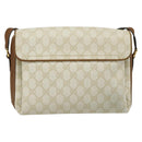 GUCCI GG Supreme Shoulder Bag PVC White Gold 904 02 084 Auth 178115-2