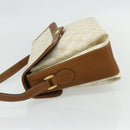 GUCCI GG Supreme Shoulder Bag PVC White Gold 904 02 084 Auth 178115-3
