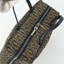 Christian Dior Trotter Canvas Hand Bag Navy Silver Auth 178116-6