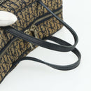 Christian Dior Trotter Canvas Hand Bag Navy Silver Auth 178116-7