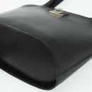 CELINE Hand Bag Leather Black Silver Auth 178117A-9